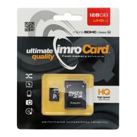 IMRO karta pamięci microSD 128GB 100MB/s class 10 UHS I z adapterem SD