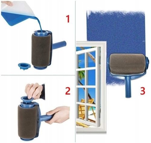 WAŁEK DO MALOWANIA NIEKAPIĄCY ZESTAW MALARSKI 4w1 WAŁEK NIEKAPEK na Arena.pl