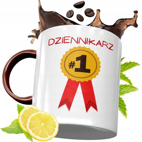 Kubek Bordowy Dla Dziennikarza Na Urodziny Prezent Z Nadrukiem Ze Zdjęciem na Arena.pl