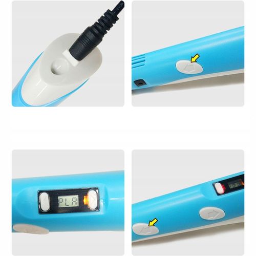 DŁUGOPIS 3D DLA DZIECI DRUKARKA MAGICZNY PEN ZESTAW + WKŁADY PLA 109 METRÓW na Arena.pl