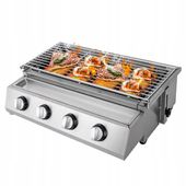 BBQ Grill gazowy na propan, grill ogrodowy ze stali nierdzewnej.