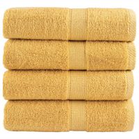 Ręczniki toaletowe Premium SOLUND 4 szt., złote, 30x30 cm, 600 gsm