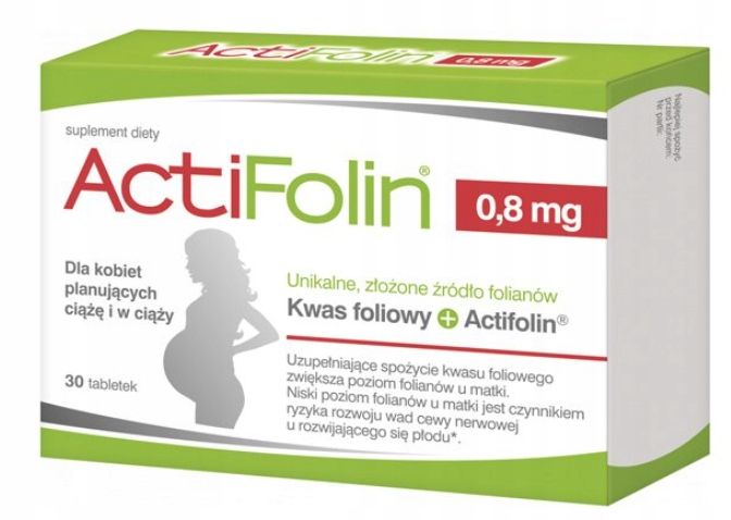 Actifolin 0,8 mg, 30 tabletek zdjęcie 1