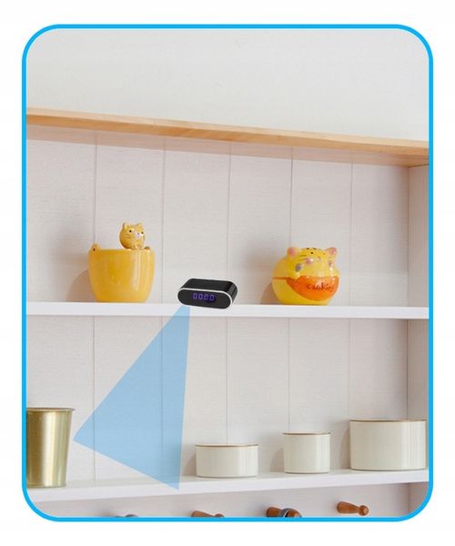 Zegar Z Ukrytą Kamerą / ZEGAREK SZPIEGOWSKI UKRYTA MINI KAMERA TRYB NOCNY zdjęcie 10