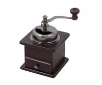 MŁYNEK RĘCZNY KLASYCZNY DO KAWY PRZYPRAW PIEPRZU RETRO Z SZUFLADĄ REGULACJA