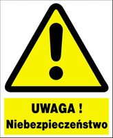 ZOO-1 - UWAGA ! Niebezpieczeństwo  - ZNAK TABLICA