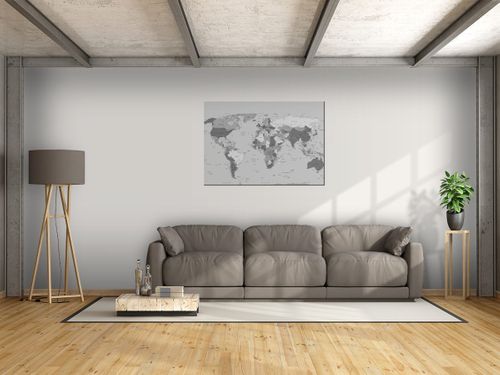 Obraz World map 100x70 POLSKI na Arena.pl