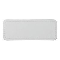 Identyfikator skórzany 8,2 x 3,1 cm do sublimacji - biały