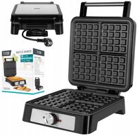 Gofrownica 4 Gofry 1600W Inox Regulacja Mocy Teesa