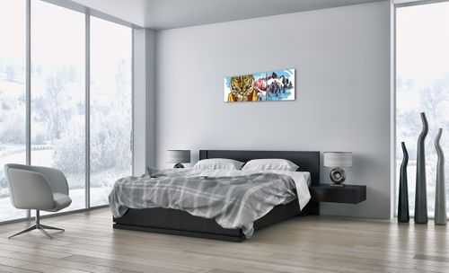 Obraz Na Płótnie - Tygrys Elegant - 90X30 Cm - Ca90X30-3210 na Arena.pl