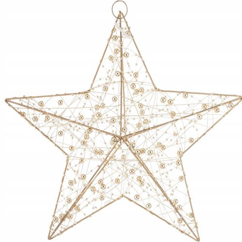 Ozdoba Gwiazda Led złota gwiazdka zawieszana w okno na ścianę drzwi 30 cm na Arena.pl