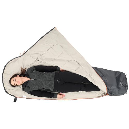 ŚPIWÓR TURYSTYCZNY MUMIA XXL 230x80/50CM SZARY REDCLIFFS na Arena.pl