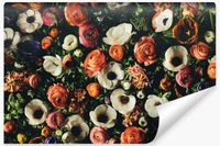 Fototapeta Ścienna KWIATY Natur Styl Vintage Efekt 3D 270cm x 180cm