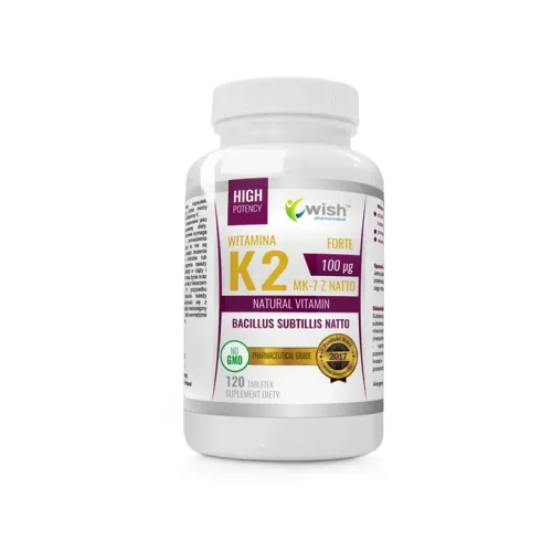 WITAMINA K2 MK-7 z natto Forte 100mcg 120 tabletek na Arena.pl