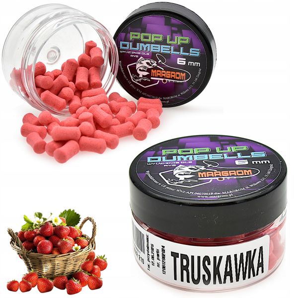 Dumbells POP UP 6 mm Margrom TRUSKAWKA przynęta Method Feeder zdjęcie 4