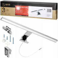 Kinkiet Łazienkowy LED Lampa Nad Lustro 12W 50cm Neutralny 4000K Aluminium