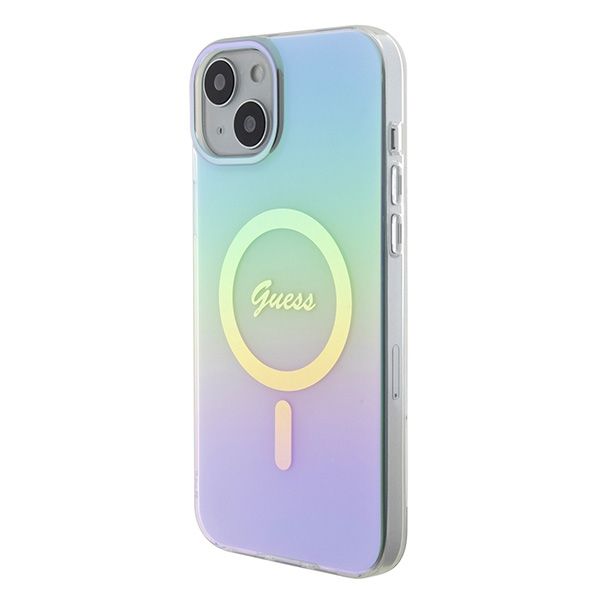 Etui Guess do iPhone 15 Plus, iPhone 14 Plus, Turkusowy, MagSafe zdjęcie 2