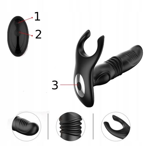 WIBRATOR MĘSKI MASAŻER Prostaty RUCHOMY 3cm PILOT na Arena.pl