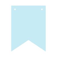 Baner flagi personalizowany DIY niebieski litery, 16 cm