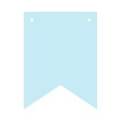 Baner flagi personalizowany DIY niebieski litery, 16 cm