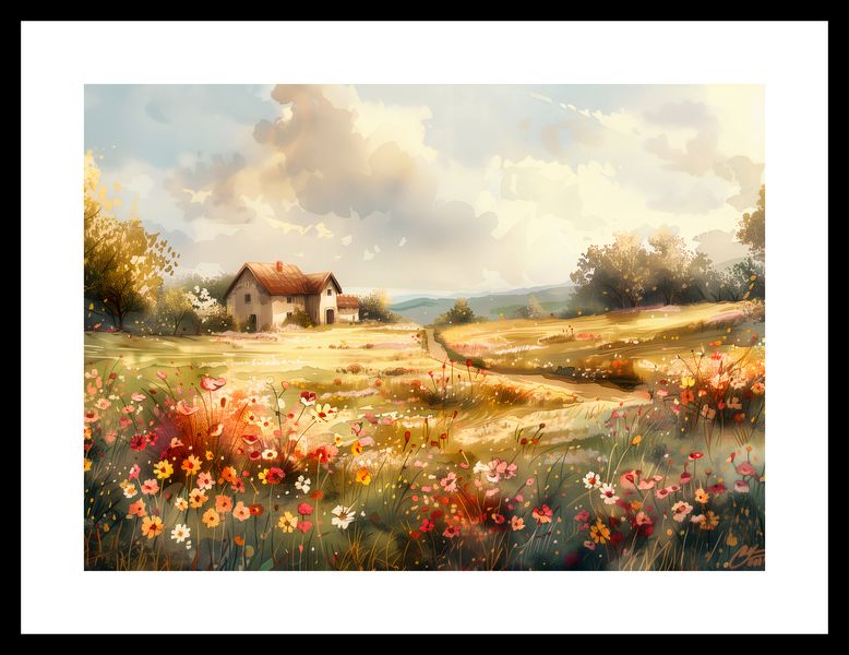 Plakat 35x25cm Sielski Domek zdjęcie 3