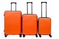 Komplet Wytrzymałych Walizek Podróżnych BAGIA Z Polipropylenu + GRATIS