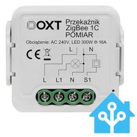 MODUŁ OXT PRZEKAŹNIK 1 OBWÓD 16A ZIGBEE TUYA ALEXA GOOGLE