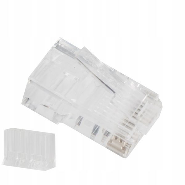 100X WTYK WTYKI KOŃCÓWKI WTYCZKA RJ45 8P8C UTP KAT.6 Z PROWADNICĄ LANBERG zdjęcie 3