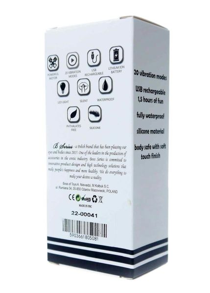 Stymulator-Rechargeable Mini Masager USB 20 Functions - Blue zdjęcie 9