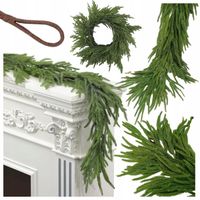 GIRLANDA ŚWIĄTECZNA CHOINKOWA GAŁĄZKA 180cm ŁAŃCUCH JAK NATURALNA CHOINKA