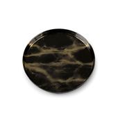 Patera dekoracyjna szklana SADA 21X2 czarna + złota