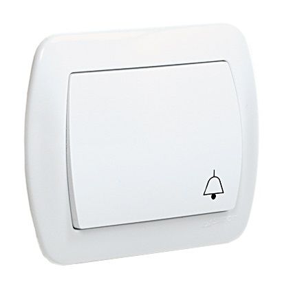 AKORD PRZYCISK /DZWONEK/ BIAŁY - E131AA-KN043 zdjęcie 1