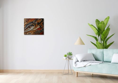 Obraz 50x40cm Oko Jaszczurki na Arena.pl