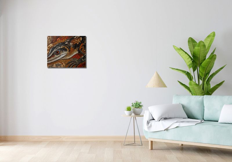 Obraz 50x40cm Oko Jaszczurki zdjęcie 2