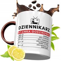 Kubek Bordowy Dla Dziennikarza Na Urodziny Prezent Z Nadrukiem Ze Zdjęciem