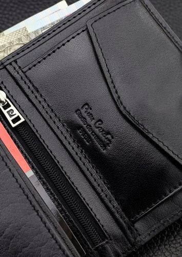 Portfel Męski Pierre Cardin Skórzany Czarny Pojemny RFID Torebka Certyfikat na Arena.pl