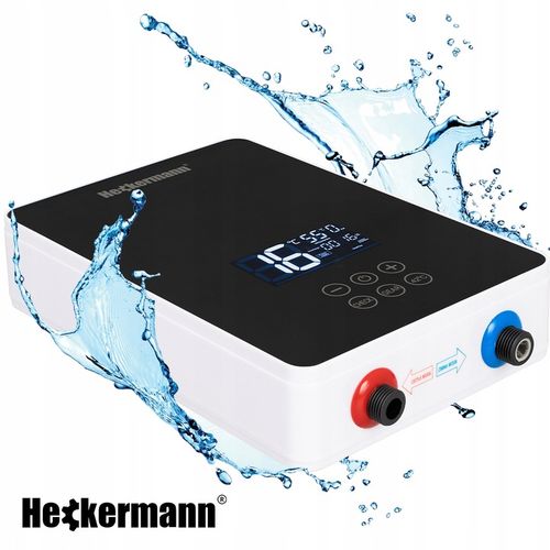 PODGRZEWACZ WODY PRZEPŁYWOWY CZARNY ELEKTRYCZNY 6000W + AKCESORIA SŁUCHAWKA na Arena.pl