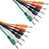 Kable do krosownicy Patch Set Eurorack mini Jack 3,5 mm mono 30 cm 6 szt.