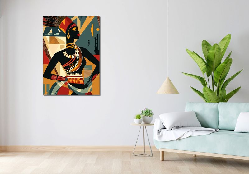 Obraz 70x100cm Afrykańska Mozaika zdjęcie 2