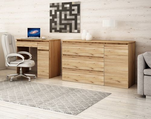 KOMODA MEGAN 120 K5 DĄB ZŁOTY do salonu przedpokoju sypialni na Arena.pl