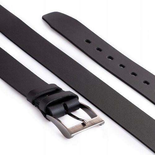 SEPHER Pasek skórzany AUTHENTIC męski CZARNY jeans na Arena.pl