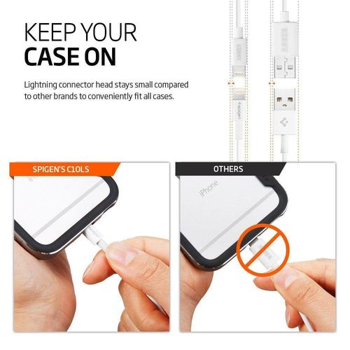 Spigen C10Ls Mfi Lightning Cable 100Cm White na Arena.pl