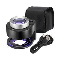 LUPA JUBILERSKA NUMIZMATYCZNA MIKROSKOP SZKŁO POWIĘKSZAJĄC 30X USB-C LED UV