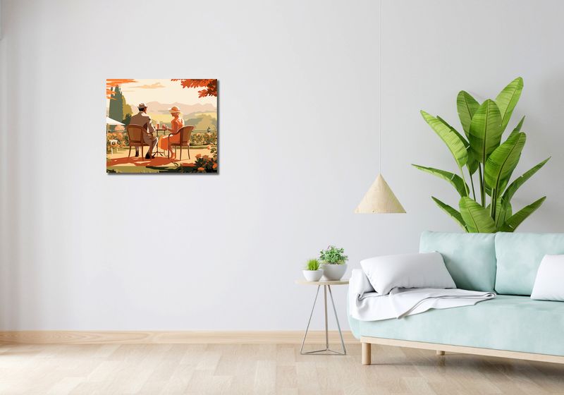 Obraz 60x50cm Retro Randka zdjęcie 2