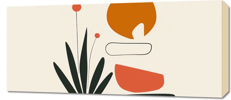 Obraz 90x40cm Abstrakcyjny Zen zdjęcie 1