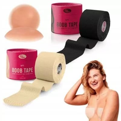 CureTape Taśma do biustu 5x5 z nasutnikami beż na Arena.pl