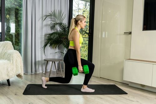 DrFit Hantle ciężarki do ćwiczeń fitness sześciokątne zestaw 2x 5kg zielone na Arena.pl