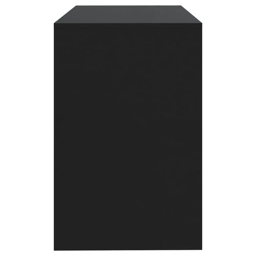 Biurko, czarne, 101x50x76,5 cm, materiał drewnopochodny na Arena.pl