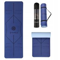 Mata do jogi ćwiczeń miękka 2 warstwy TPE grubość 0,8cm wymiar 182x61cm HMS