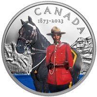 Canada: 150th Anniversary of the RCMP kolorowany $20 Srebro 2023 Proof